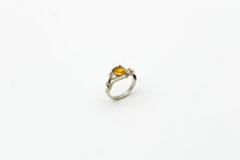 Load image into Gallery viewer, Dainty Golden Citrine Nature Ring