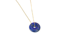 Load image into Gallery viewer, Lapis Lazuli Circle Pendant