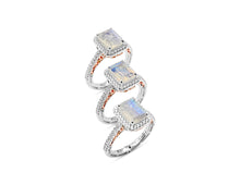 Load image into Gallery viewer, Moonstone Lotus Ring