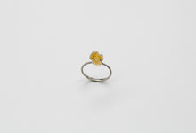 Load image into Gallery viewer, Dainty Raw Sterling Silver Crystal Ring