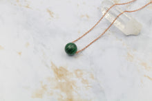 Load image into Gallery viewer, Dainty Malachite Gumdrop Pendant