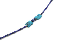 Load image into Gallery viewer, Lapis & Turquoise Choker - Empire Gems International