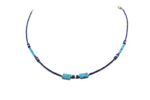 Load image into Gallery viewer, Lapis & Turquoise Choker - Empire Gems International