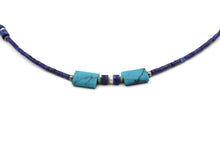 Load image into Gallery viewer, Lapis & Turquoise Choker - Empire Gems International
