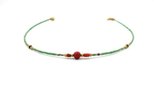 Load image into Gallery viewer, Dainy Coral & Green Turquoise Choker - Empire Gems International