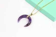 Load image into Gallery viewer, Crystal Moon Pendants