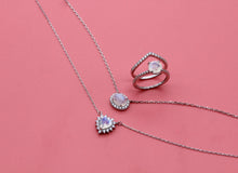 Load image into Gallery viewer, Moonstone Halo Pendant