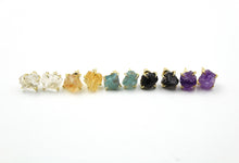 Load image into Gallery viewer, Dainty Raw Crystal Earrings