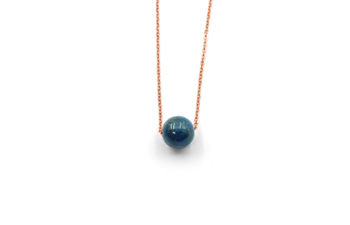 Dainty Apatite Gumdrop Pendant