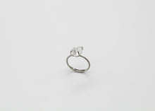Load image into Gallery viewer, Dainty Raw Sterling Silver Crystal Ring