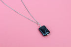 Snowflake Obsidian Pendant