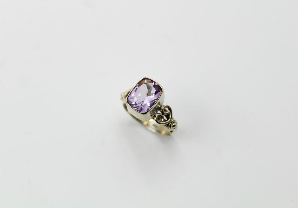 Amethyst Heart Ring