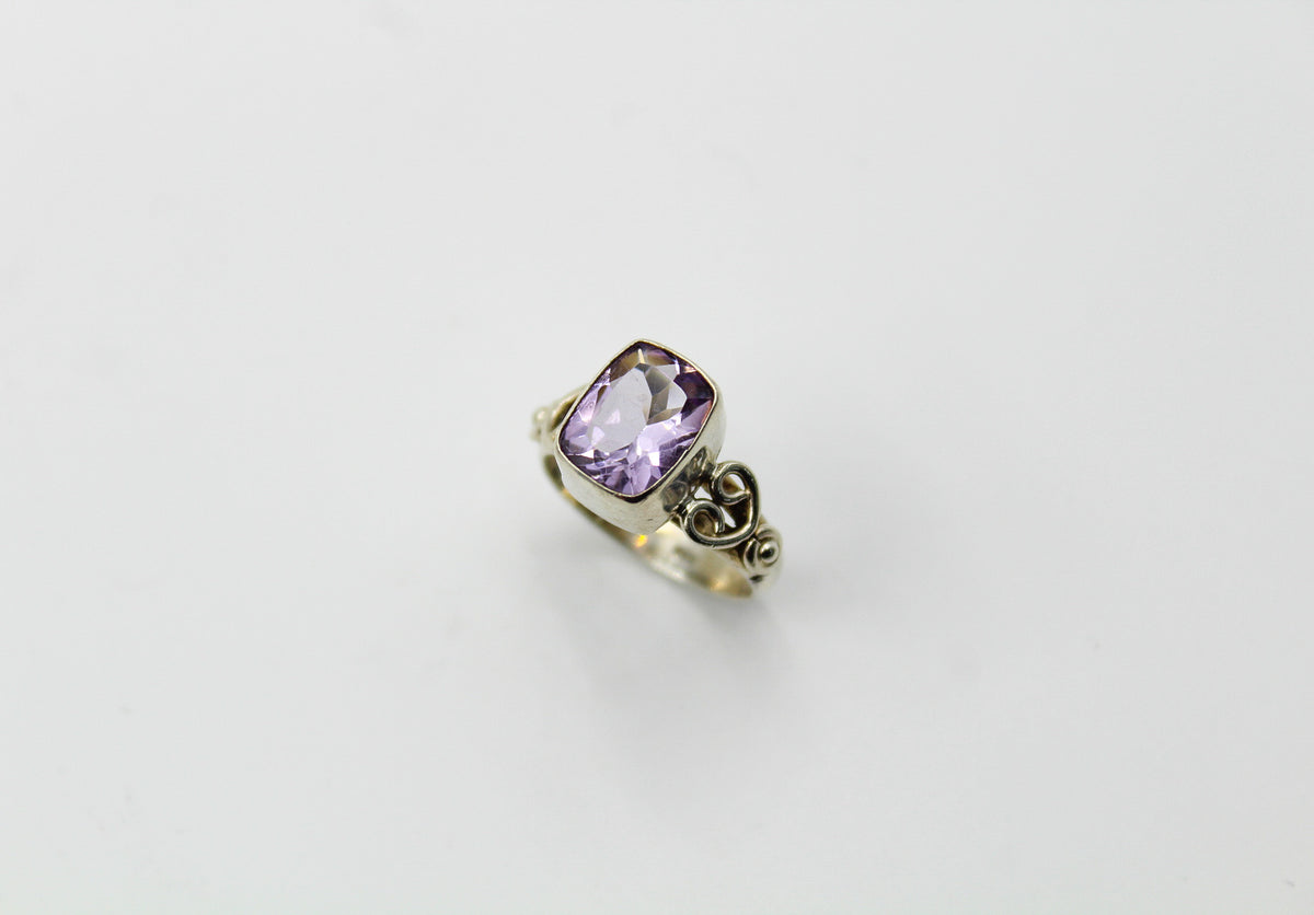 Amethyst Heart Ring