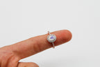 Moonstone Halo Ring