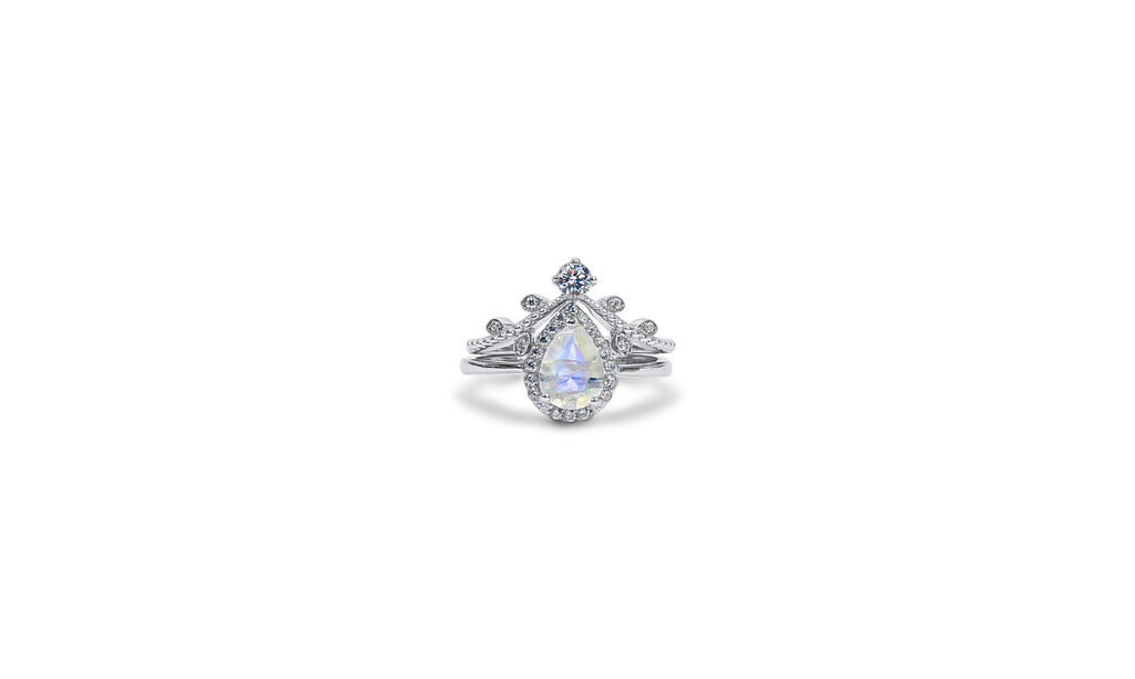 Teardrop Moonstone Ring