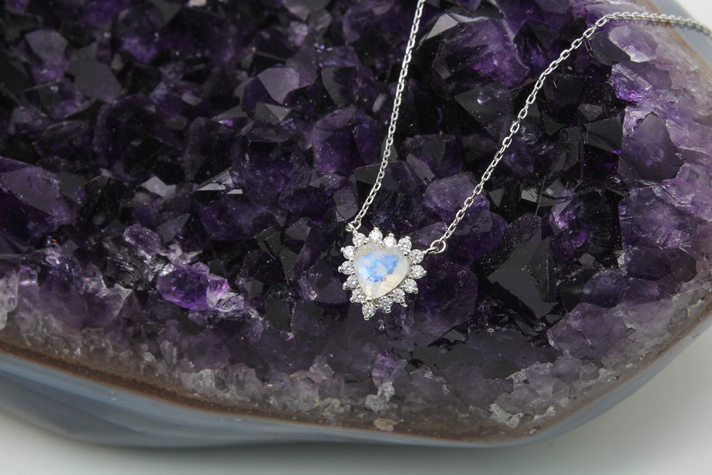 Moonstone Heart Pendant