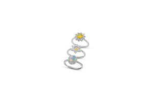 Sunburst Opal Ring Adjustable