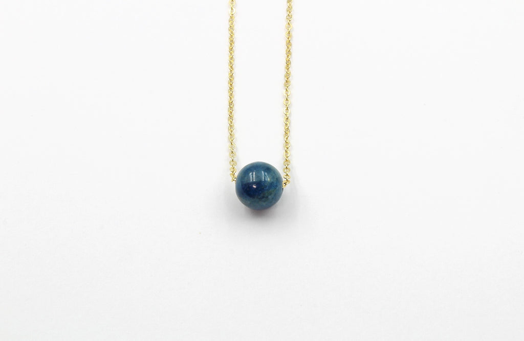 Dainty Apatite Gumdrop Pendant
