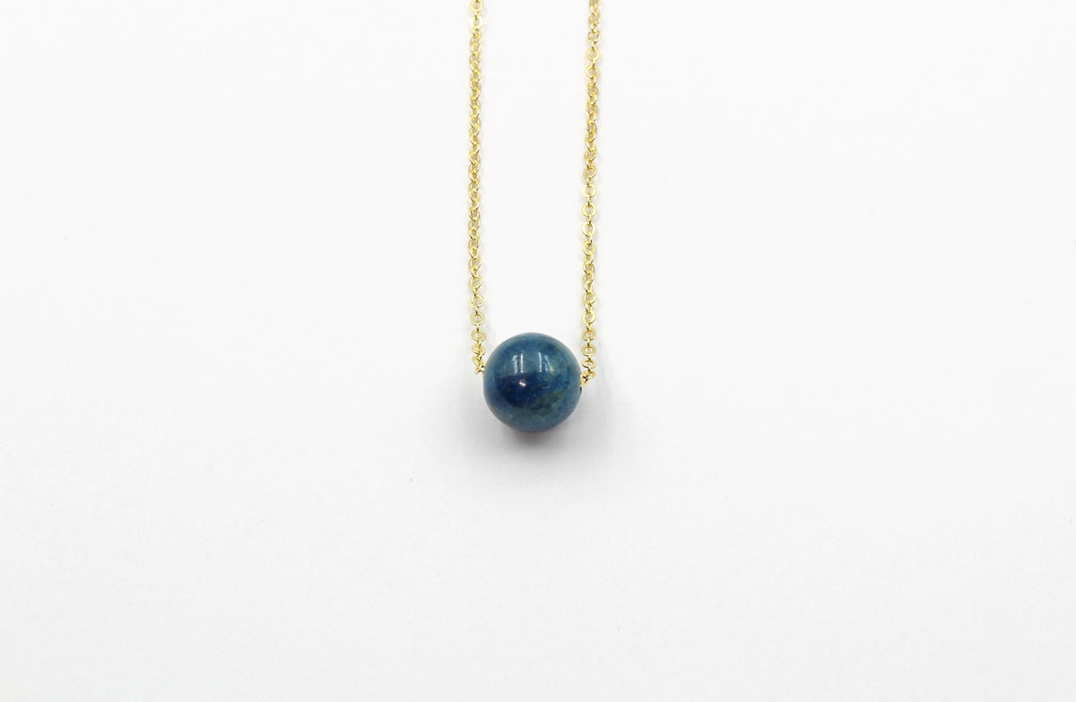 Dainty Apatite Gumdrop Pendant