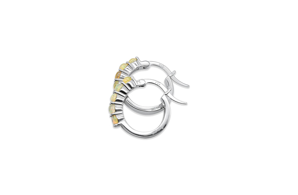 Opal Huggie Earrings