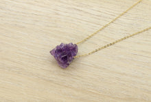 Load image into Gallery viewer, Raw Amethyst Crystal Pendant