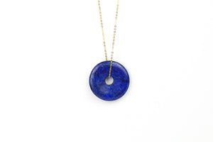 Lapis Lazuli Circle Pendant