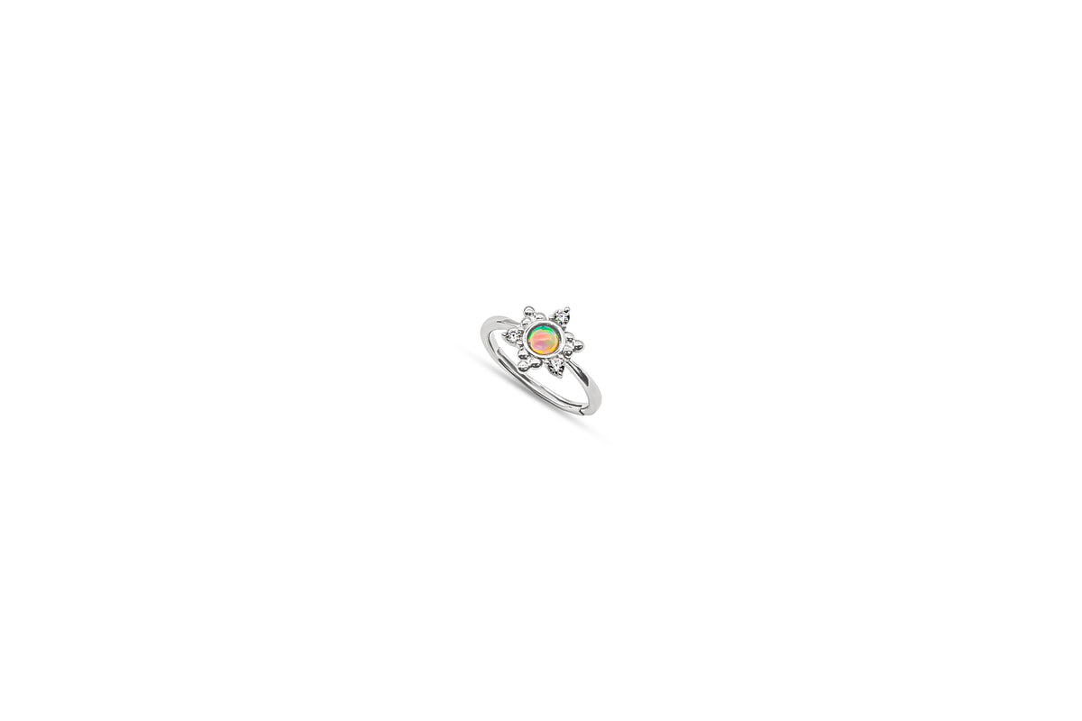 Sunburst Opal Ring Adjustable