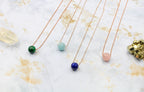 Dainty Malachite Gumdrop Pendant