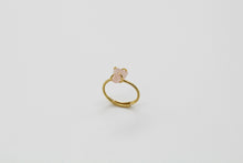 Load image into Gallery viewer, Dainty Raw Sterling Silver Gold Crystal Ring