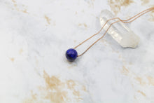 Load image into Gallery viewer, Dainty Lapis Gumdrop Pendant