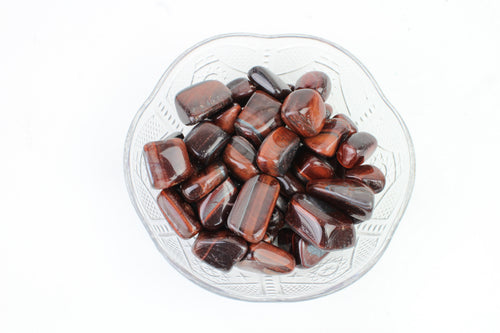 Red Tigers Eye Tumbled Stone