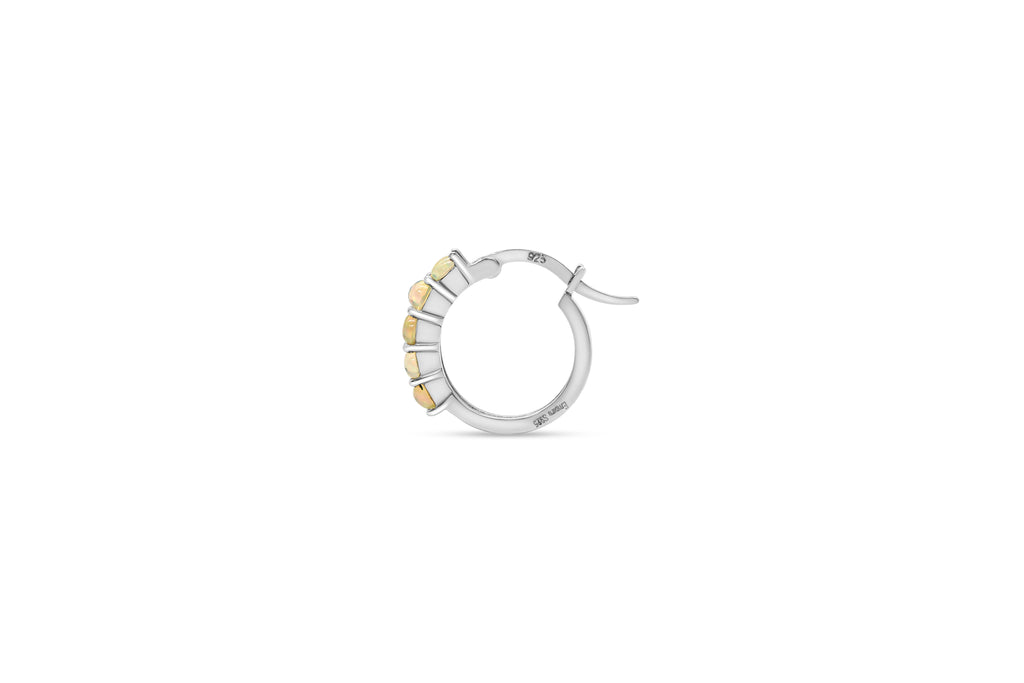 Opal Huggie Earrings