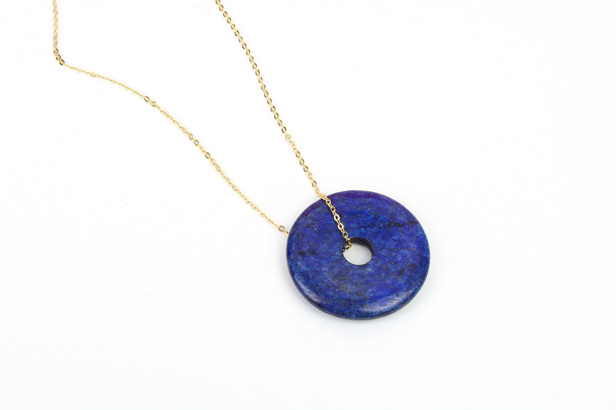 Lapis Lazuli Circle Pendant