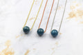 Dainty Apatite Gumdrop Pendant