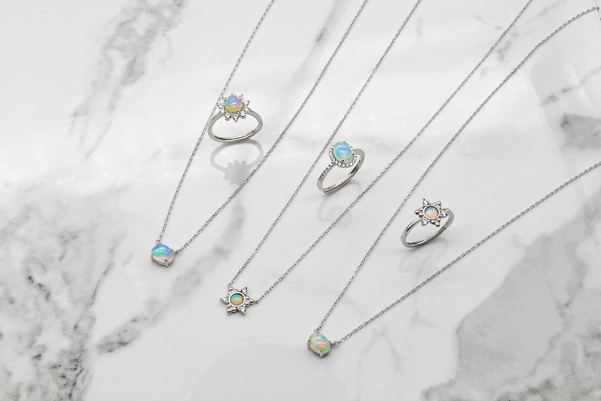Sunburst Opal Ring Adjustable