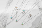 Dainty Opal Cloud Pendant