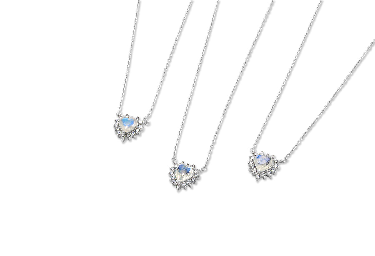 Moonstone Heart Pendant