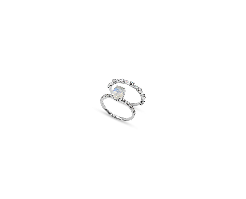 Moonstone Nebula Ring