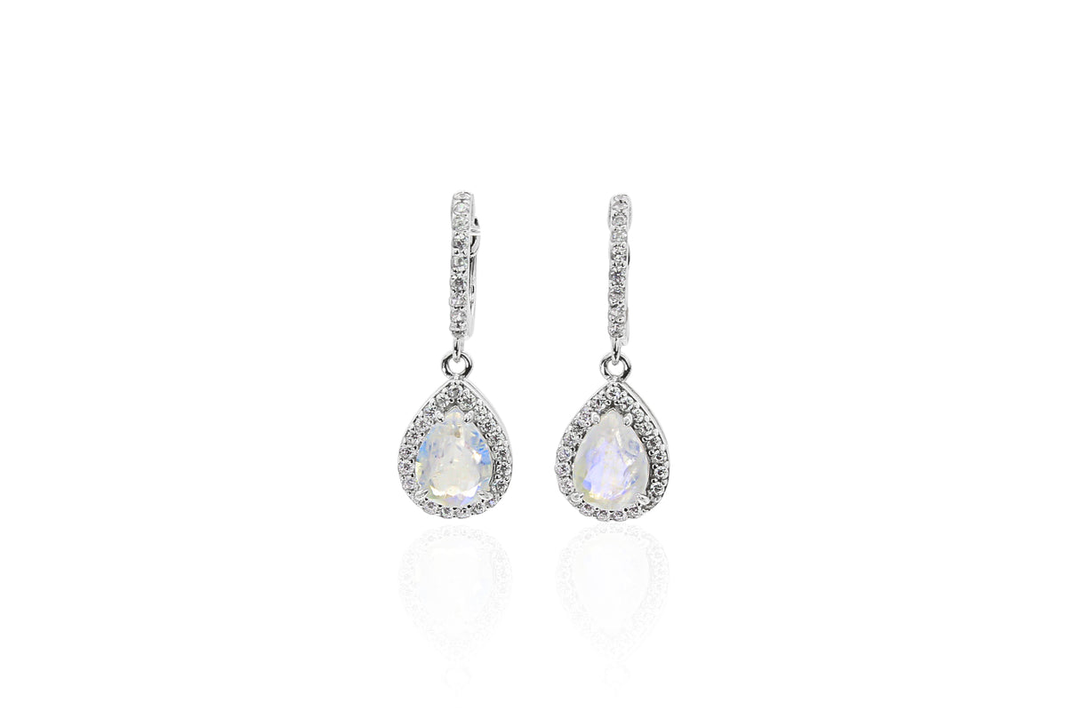 Moonstone Teardrop Earrings