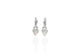 Mini Moonstone Heart Earrings