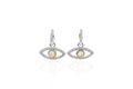 Dainty Opal Eye Earrings