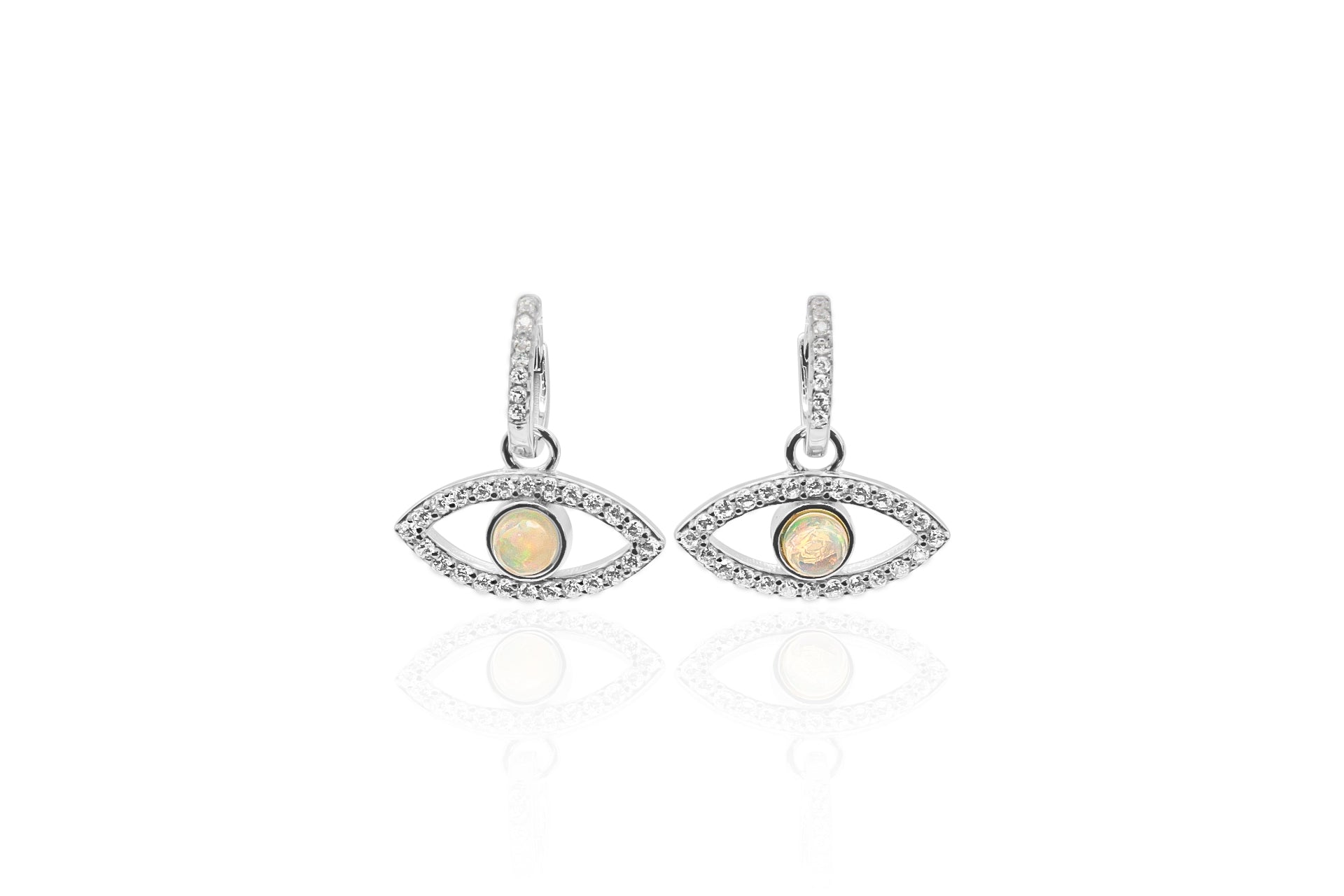 Opal store eyes earrings