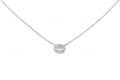 Moonstone Halo Pendant
