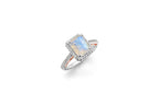 Moonstone Lotus Ring