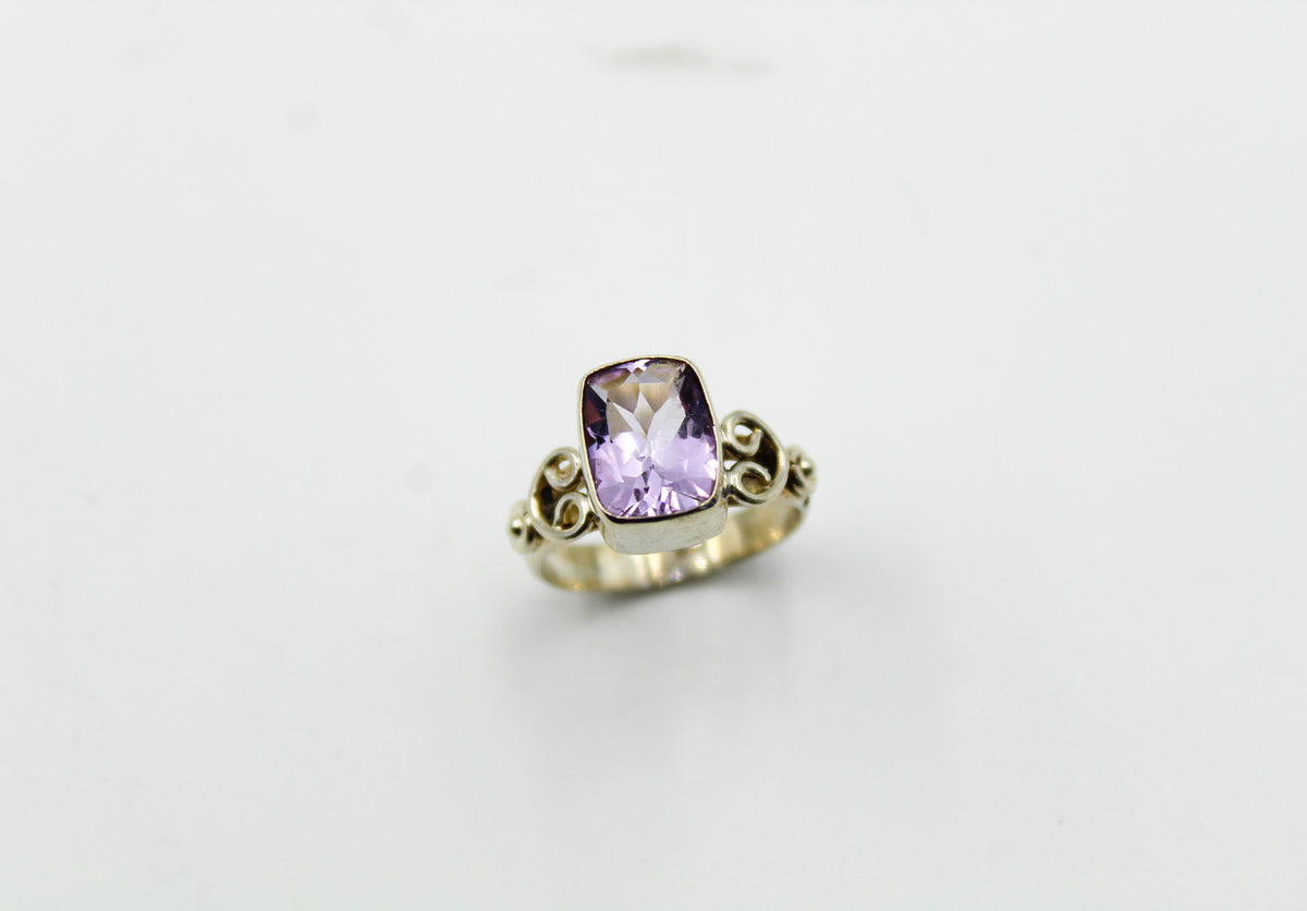 Amethyst Heart Ring