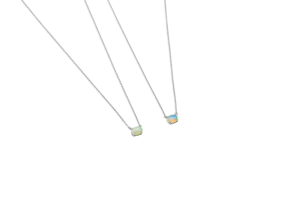 Dainty Opal Cloud Pendant
