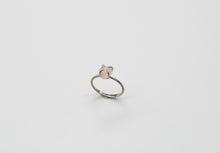 Load image into Gallery viewer, Dainty Raw Sterling Silver Crystal Ring