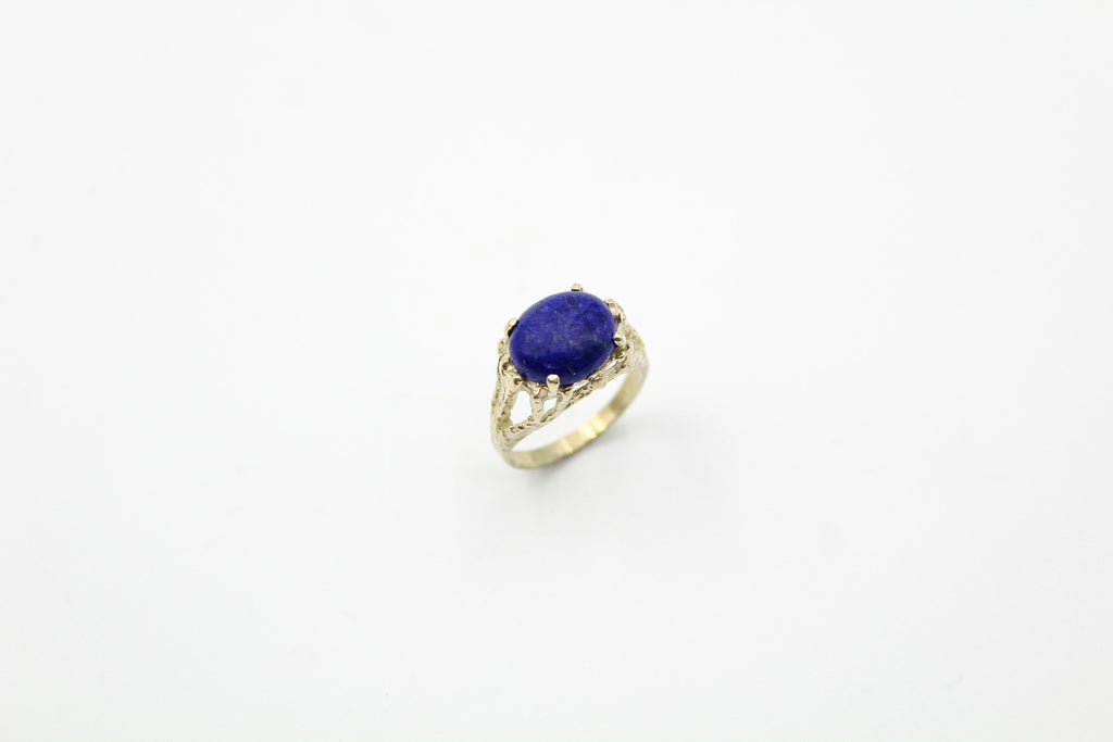 Dainty Royal Blue Lapis Ring