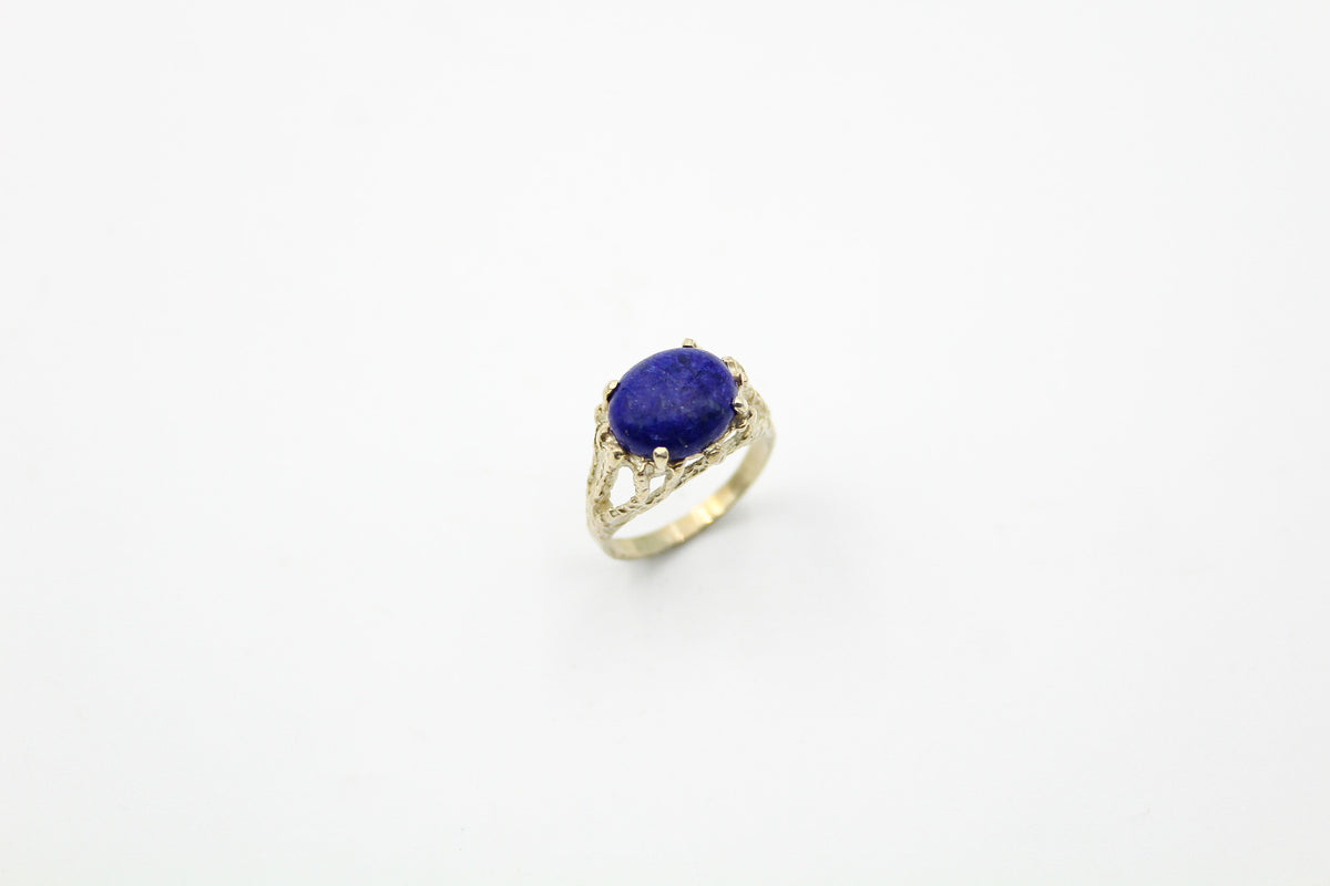 Dainty Royal Blue Lapis Ring