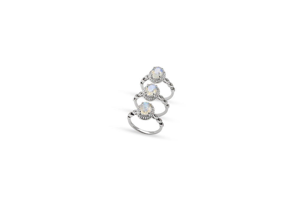 Oval Moonstone Ring